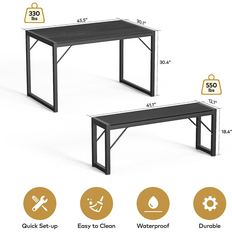 Ezzah 3 - Piece Dining Set