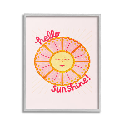 Geometric Hello Sunshine Giclee Art by Glad You're Here Co.