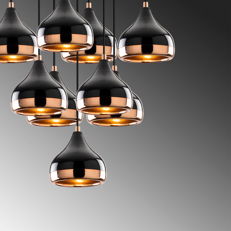 Prejean 9 - Light Black Cluster Pendant