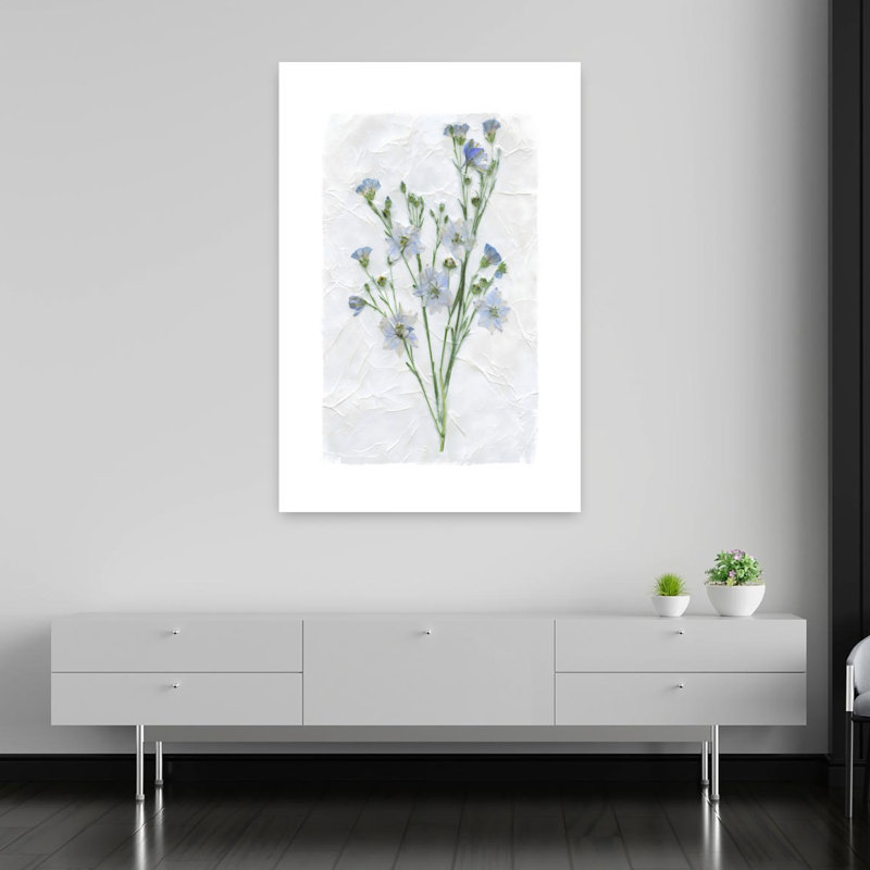 Art mural rétro Decoupage Floral II, H 60 po x l 40 po