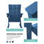 Chaise Adirondack berçante en PEHD Delman-1931974291