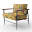 Chaise avec accoudoirs rembourrée Mailer-2093645334