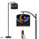  Lampe sur pied arc en forme de croissant de lune, étoile, vitrail, lanternes du ciel nocturne, grande lampe sur pied moderne, abat-jour réglable en lin à 3 couleurs