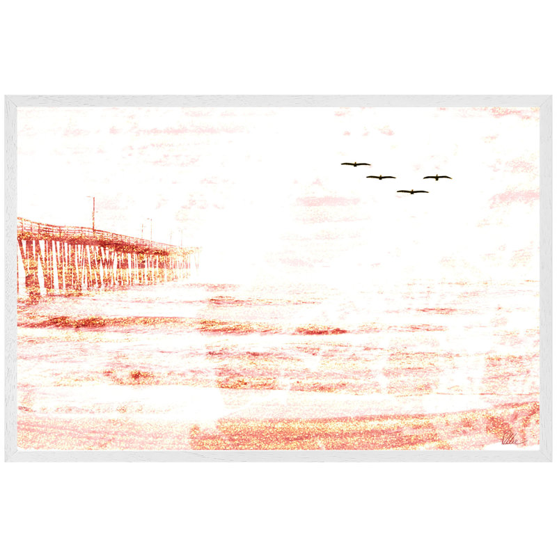 Single Picture Frame Print, 41cm H x 61cm W x 4cm D, White