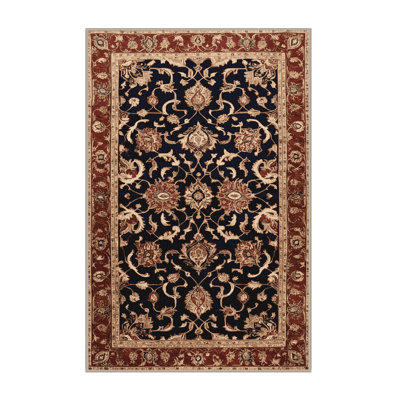 Machine Washable Persian Brown Area Rug