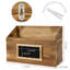 Wood Magazine Rack with Chalkboard