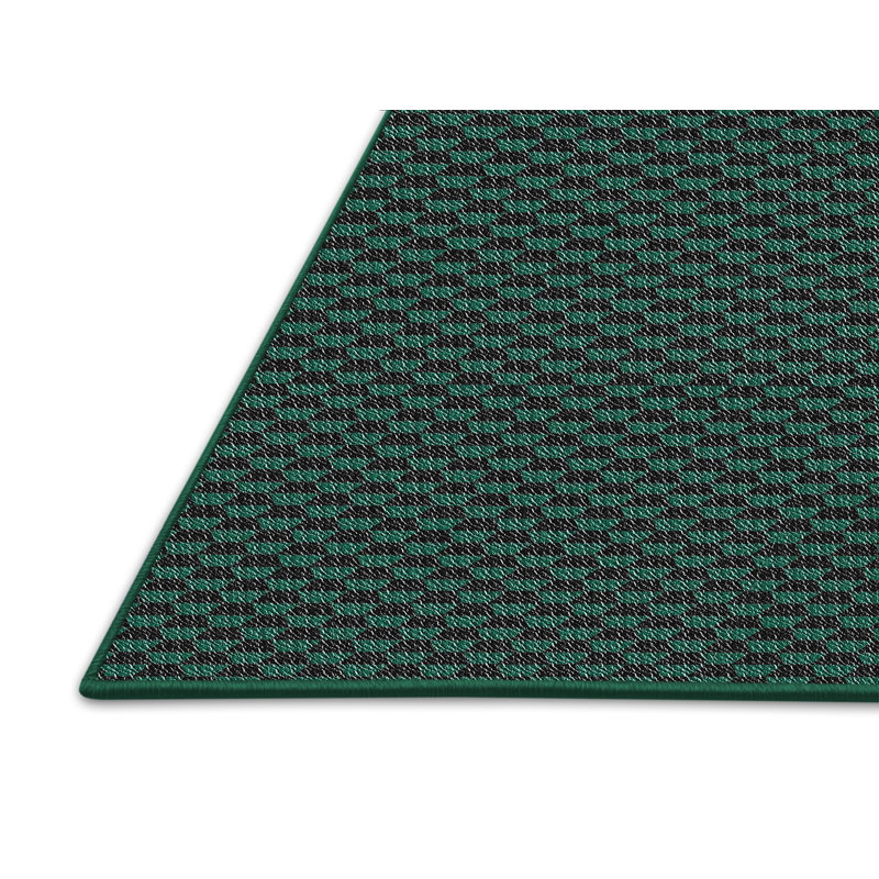 Tapis vert tissé à la machine, Rectangle 8 pi x 12 pi
