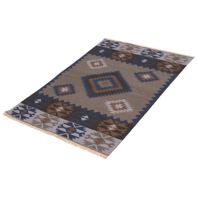 Kilim gris Ankara 5 pi 1 po x 8 pi 0 po