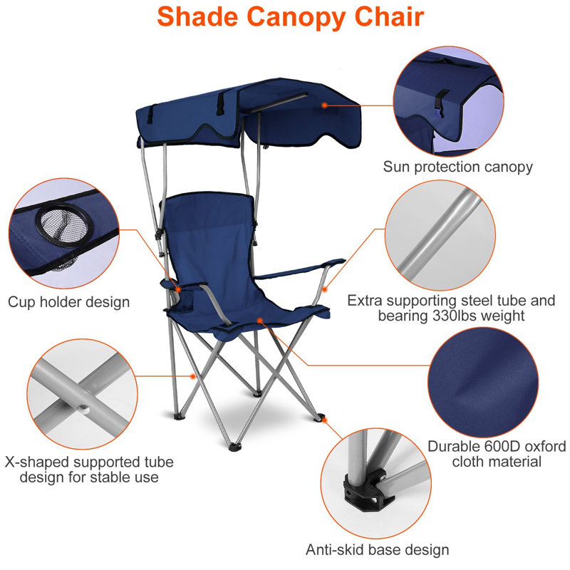 Chaise de camping pliante Sharlonda