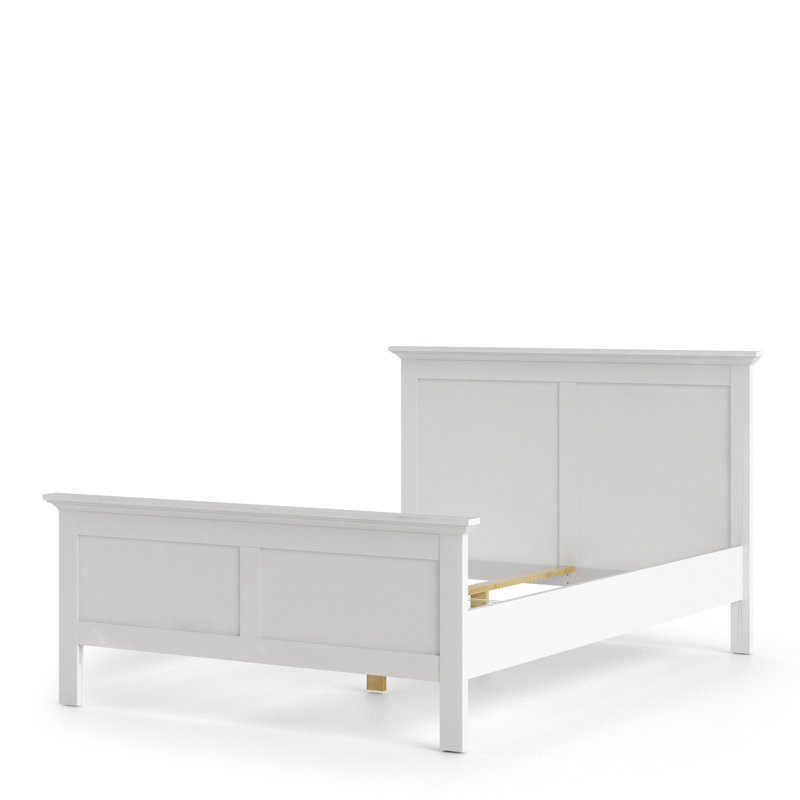 Woodburn Bed, European Double (140 x 200 cm), White