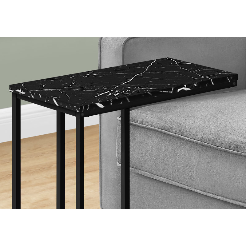 End Table, Accent Table, C-Shaped Table, Side Table For Living Room, Indoor End Table For Living Space