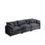 Canapé modulaire Mid-Century 3 places avec 2 accoudoirs et 3 coussins-997764186