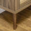 Buffet avec portes en rotin, brun