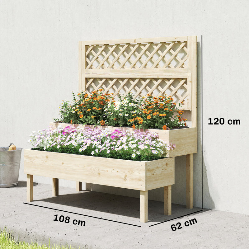 Wood Raised Garden Bed