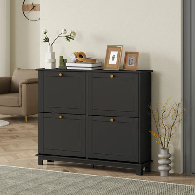 16 Pair Shoe Storage Cabinet