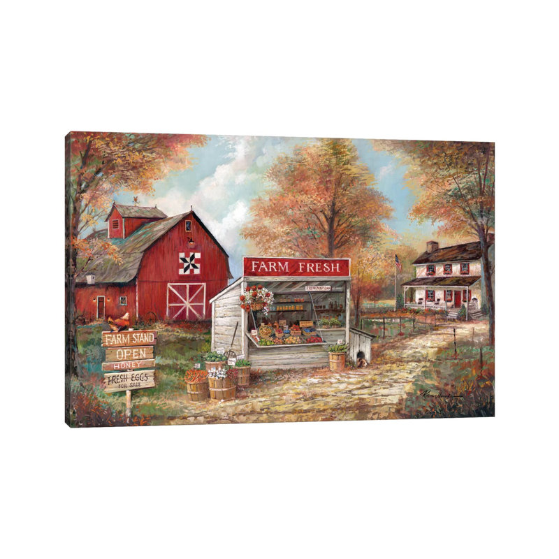 Farm Fresh 1 Piece Painting on Canvas, 30.48 cm H x 45.72 cm W, Wrapped Canvas