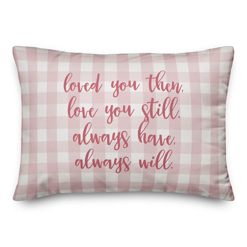  Coussin décoratif «Love You Still», Rose
