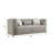 Glenda Gray Chenille Sofa W/3 Pillows