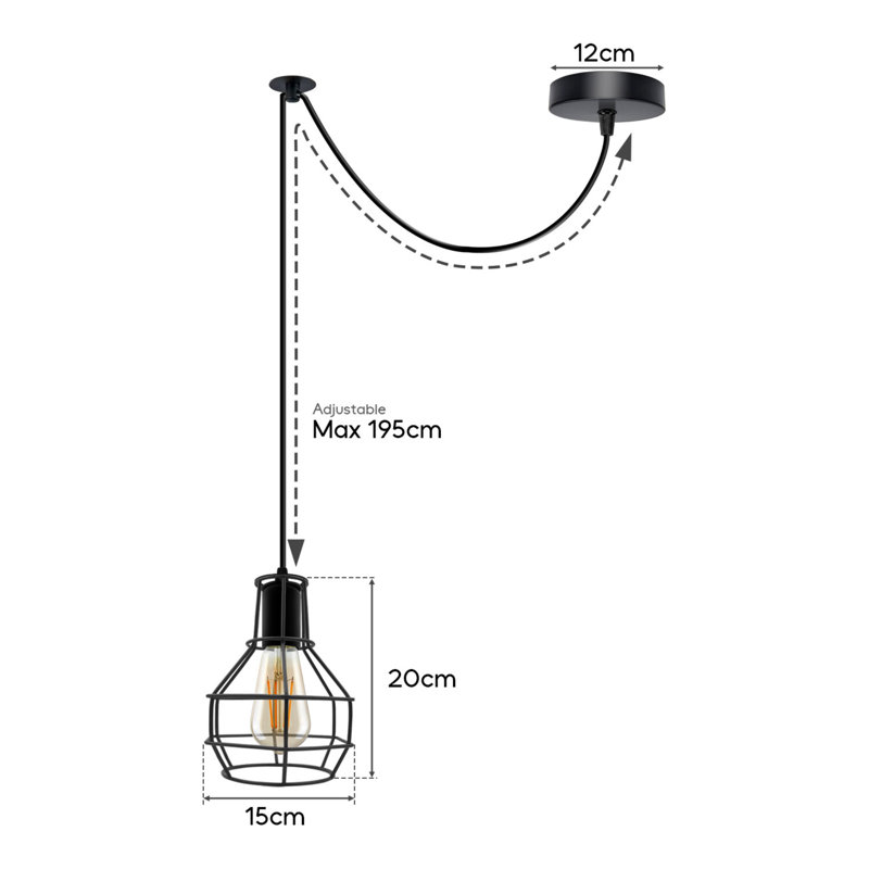 Antashia 1 - Light Pendant, Brushed Copper, Yes