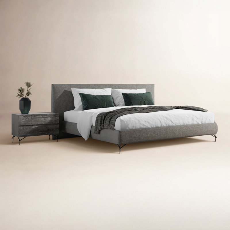 Philips Grey Platform Bed, Queen