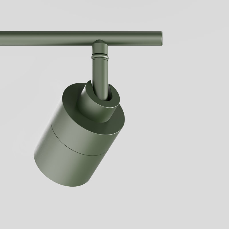 Éclairage sur rail à DEL intégré à 5 lumières Shura avec têtes rotatives, ensemble d'éclairage sur rail 4 pi., 3000k, 2450 lumens