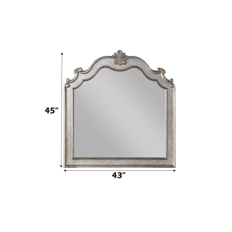 Miroir Esteban à finition champagne antique (miroir inclus seulement)