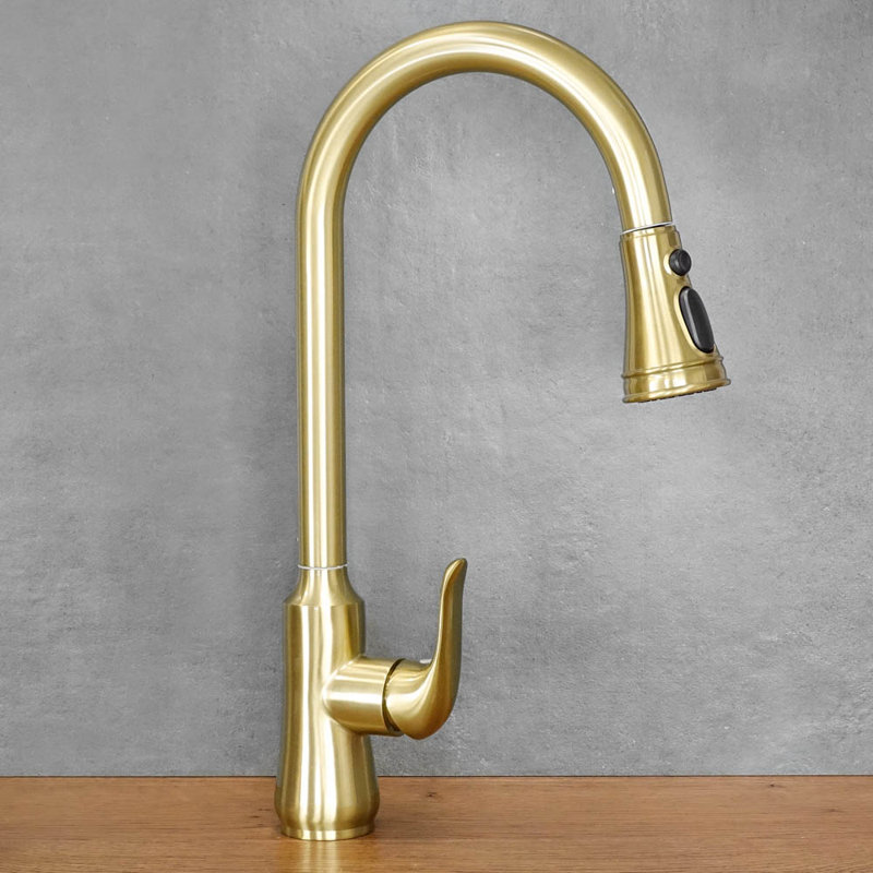 Belfry Kitchen Kitchen Faucet, Gold