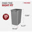 Rev-A-Shelf Polymer Replacement 35 qt. Trash Bin(s)-96003675-96003677
