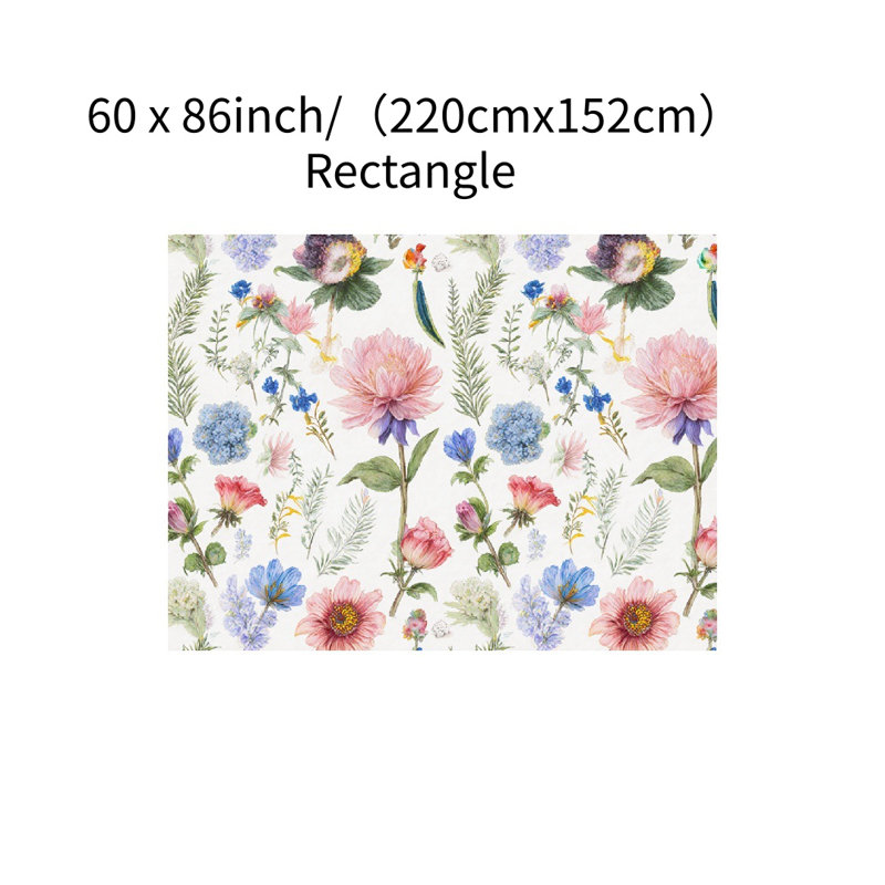 Nappe rectangulaire 60 x 86 pouces