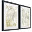 Vert coquille-ensemble de 2 reproductions d’art encadrées sur papier