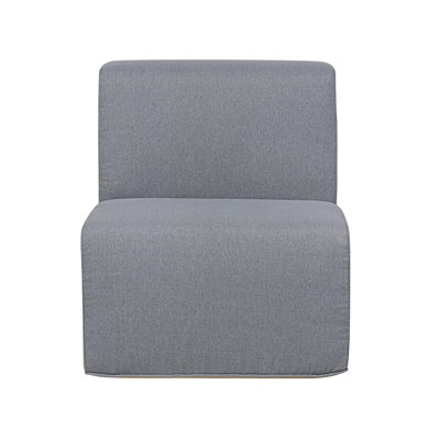 Deko Living Gray Outdoor Compression Foam Armless Sofa Chair