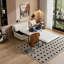 Lit d'appoint convertible ottoman pliant avec matelas-245775964