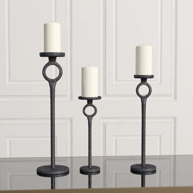 Duke Candlestick, 17" H x 4.75" W x 4.75" D