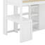 Lit mezzanine simple avec tablettes et garde-robe-1270372115
