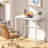 Desk No-Assembly,31.5 In Small Desk For Small Spaces Computer Desk For Home Office,Space Saving Foldable Table Study Writing Desk-1497109127