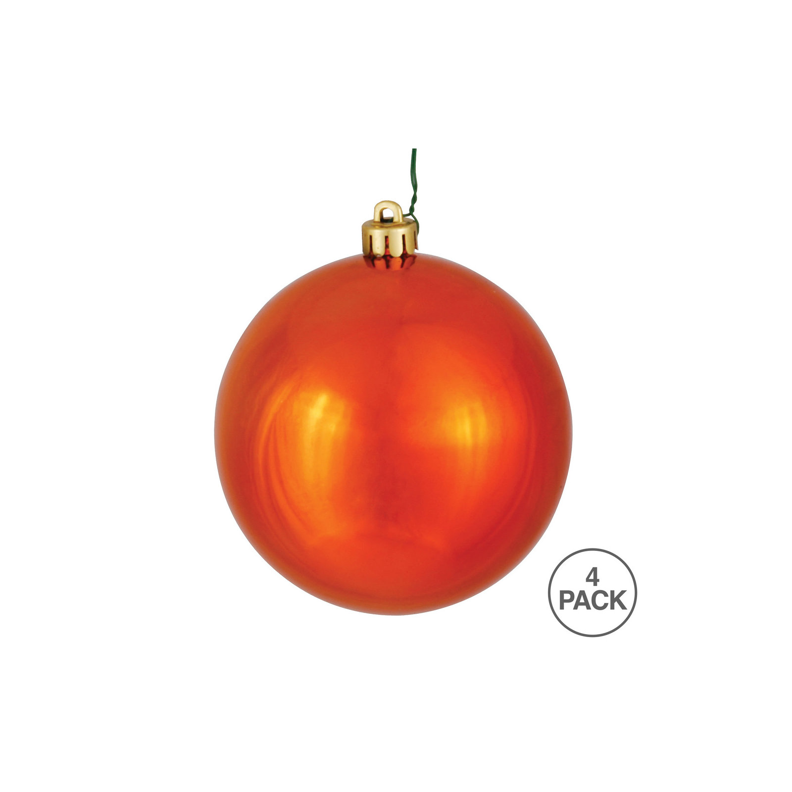 Holiday Décor Ball Ornament, Burnish Orange