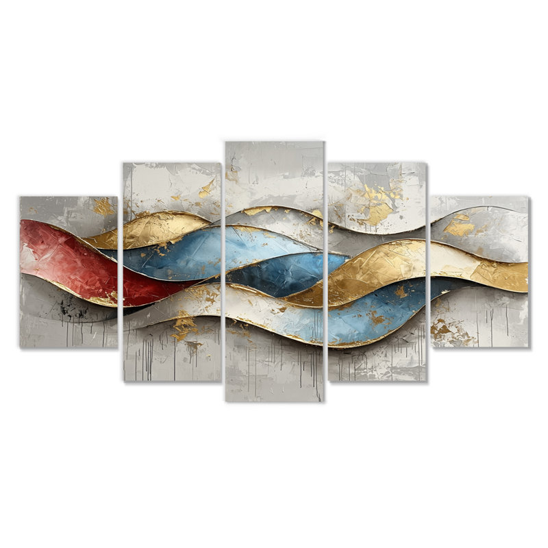 Prismatic Collision of Optcal Art I - Collision Wall Art - Art mural moderne sur toile, diamant