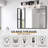 Modern Matte Black Bathroom Vanity Light Fixture With Clear Glass Shades, Rustproof Wall Mount, 4-Light Design For Versatile Home Decor