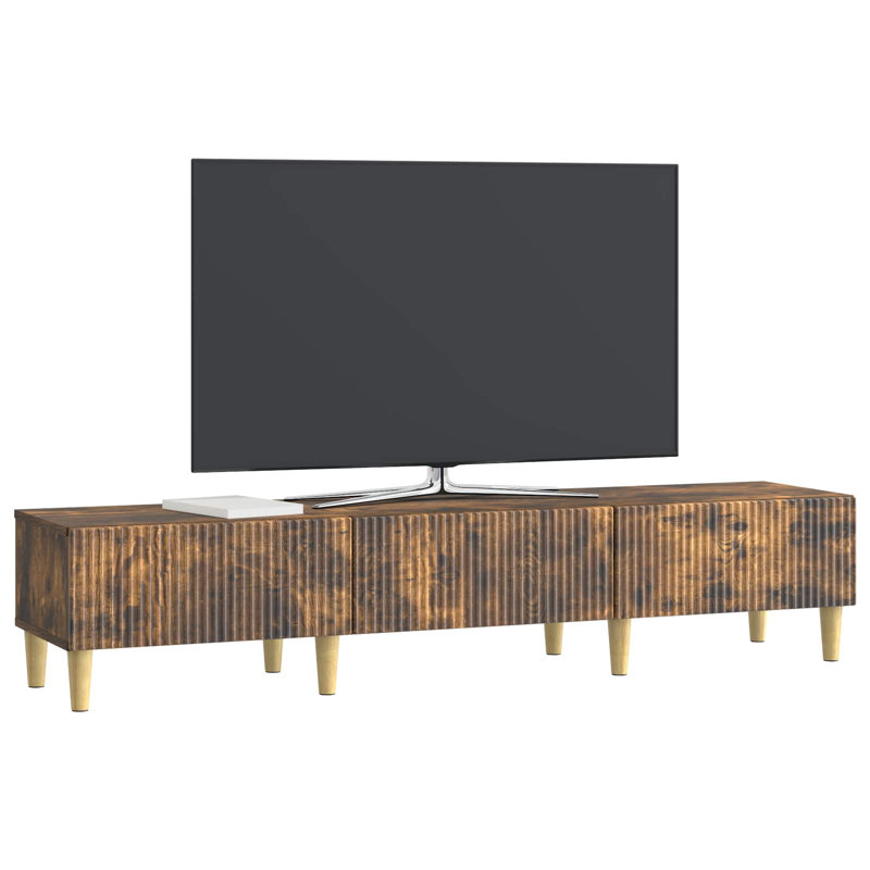 TV Stand, 30cm H x 147cm L x 34.5cm W, Smoked Oak