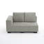 Causeuse modulaire incurvée 2 places avec accoudoir gauche et 2 coussins, rembourré entièrement en mousse, sans assemblage requis-503381834