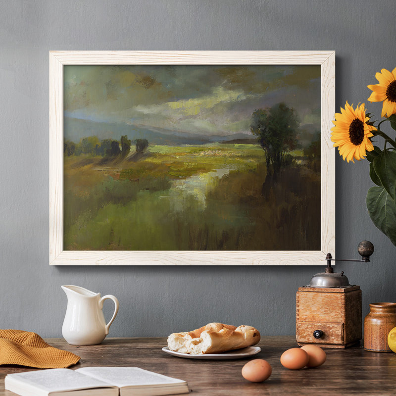 The Way Home - Toile tendue avec châssis rustique, Cadre blanc, H 22 po x l 32 po x P 1,5 po