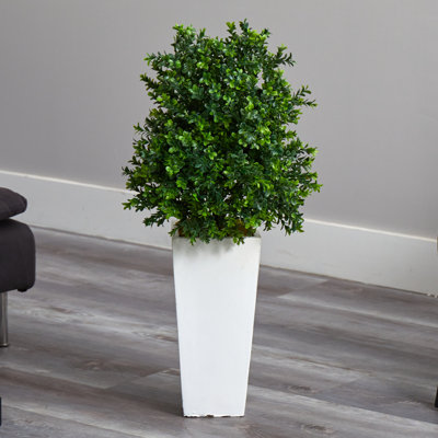 33'' Faux Ficus Plant in Ceramic Planter