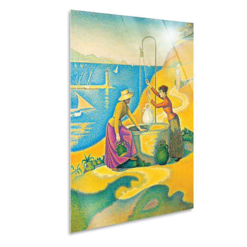 Paul Signac-The Women at the Well-Vertical, Plastic/Acrylic, 100cm H  x  70cm W