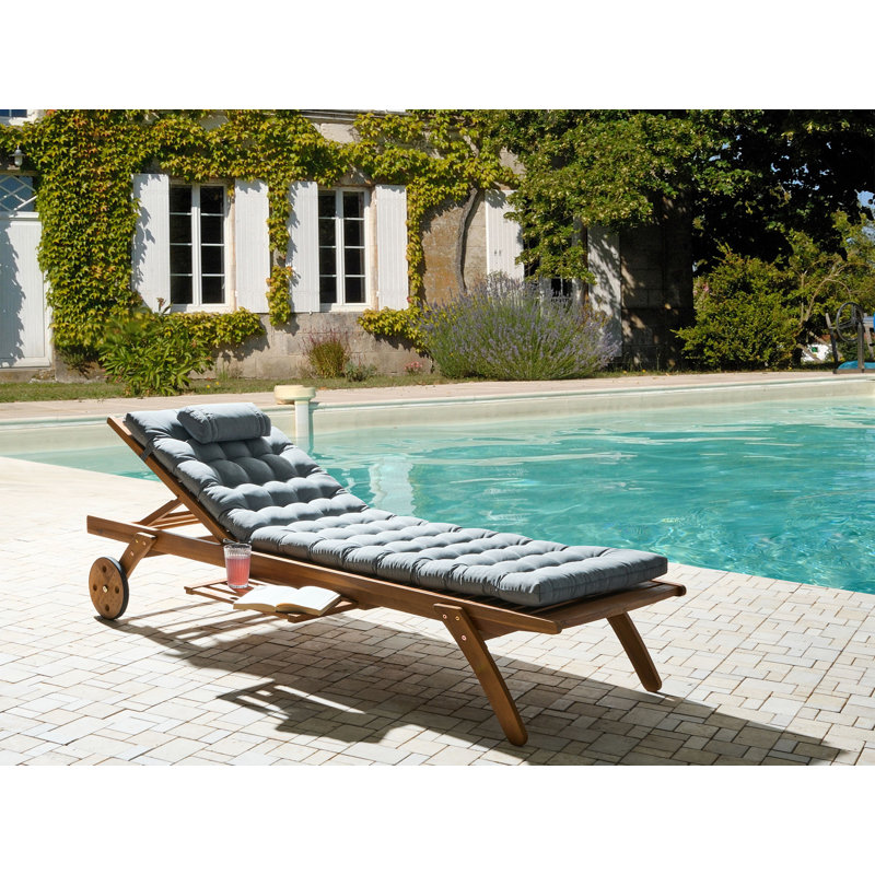 Sun Lounger Pad Cushion CESANA PREMIUM, Grey