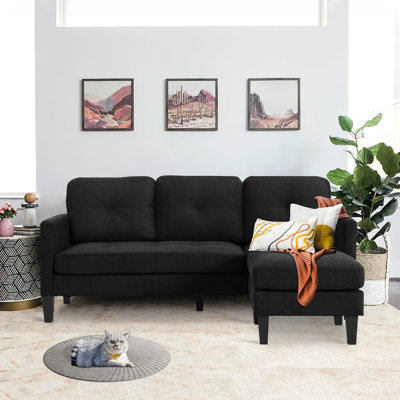 Videlle 73.8" Wide Reversible Sofa & Chaise with Ottoman