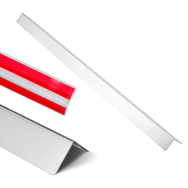 Stainless Steel Wall Corner Protector with 3M Tape, 2" x 48" x 2"