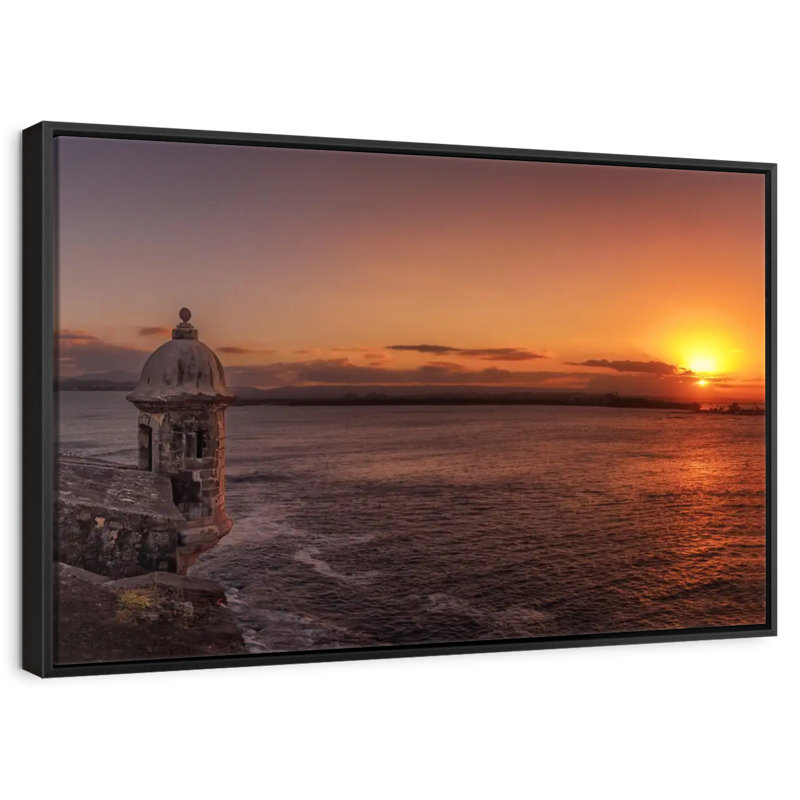 Garita Del Diablo, Porto Rico, Cadre flottant noir, 40 po x 27 po