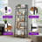 5-Tier Metal Ladder Bookcase with Lighting-2138595420