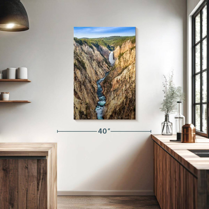 Alvord Yellowstone River Grand Canyon, H 39 po x l 26 po