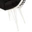 Méridienne de patio confortable avec coussin en mousse amovible - noir / blanc contemporain blanc